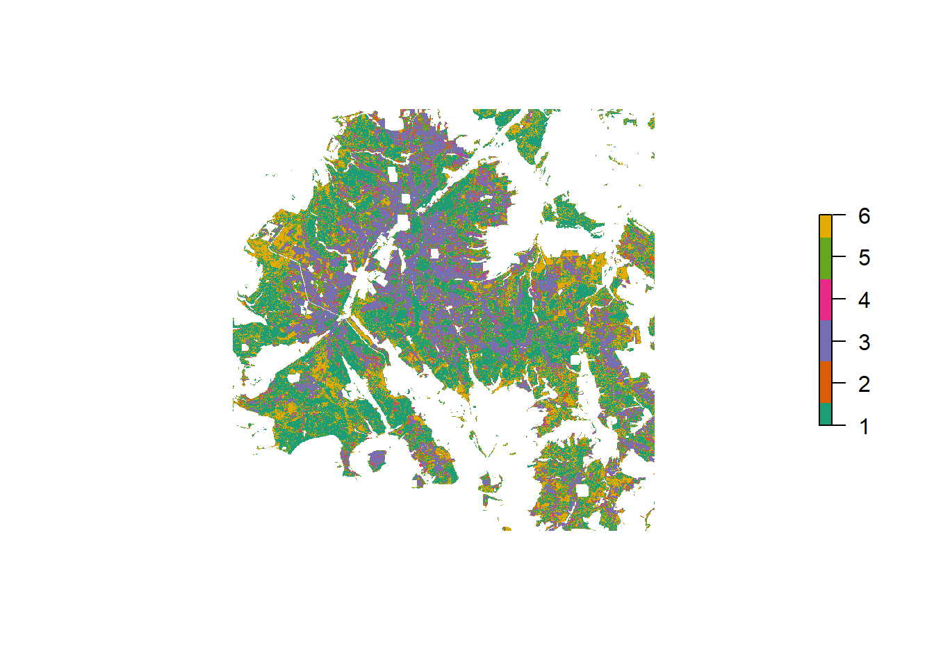 Tree species classification result for Solling