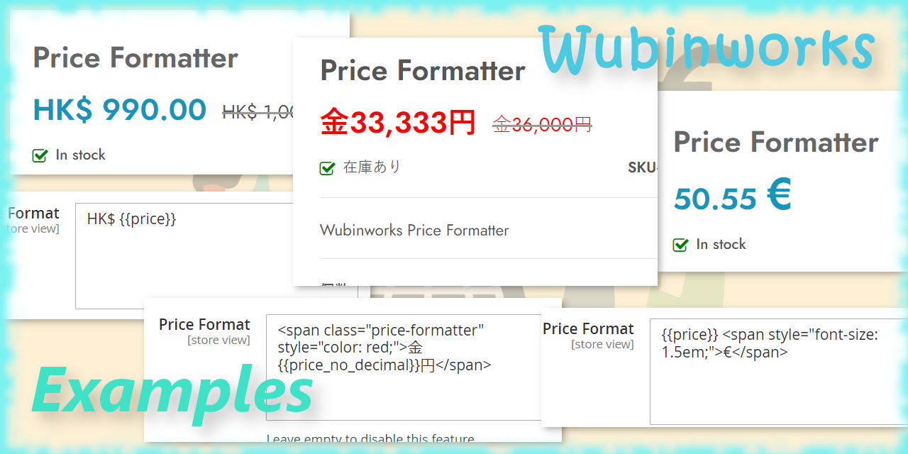 Wubinworks Price Formatter