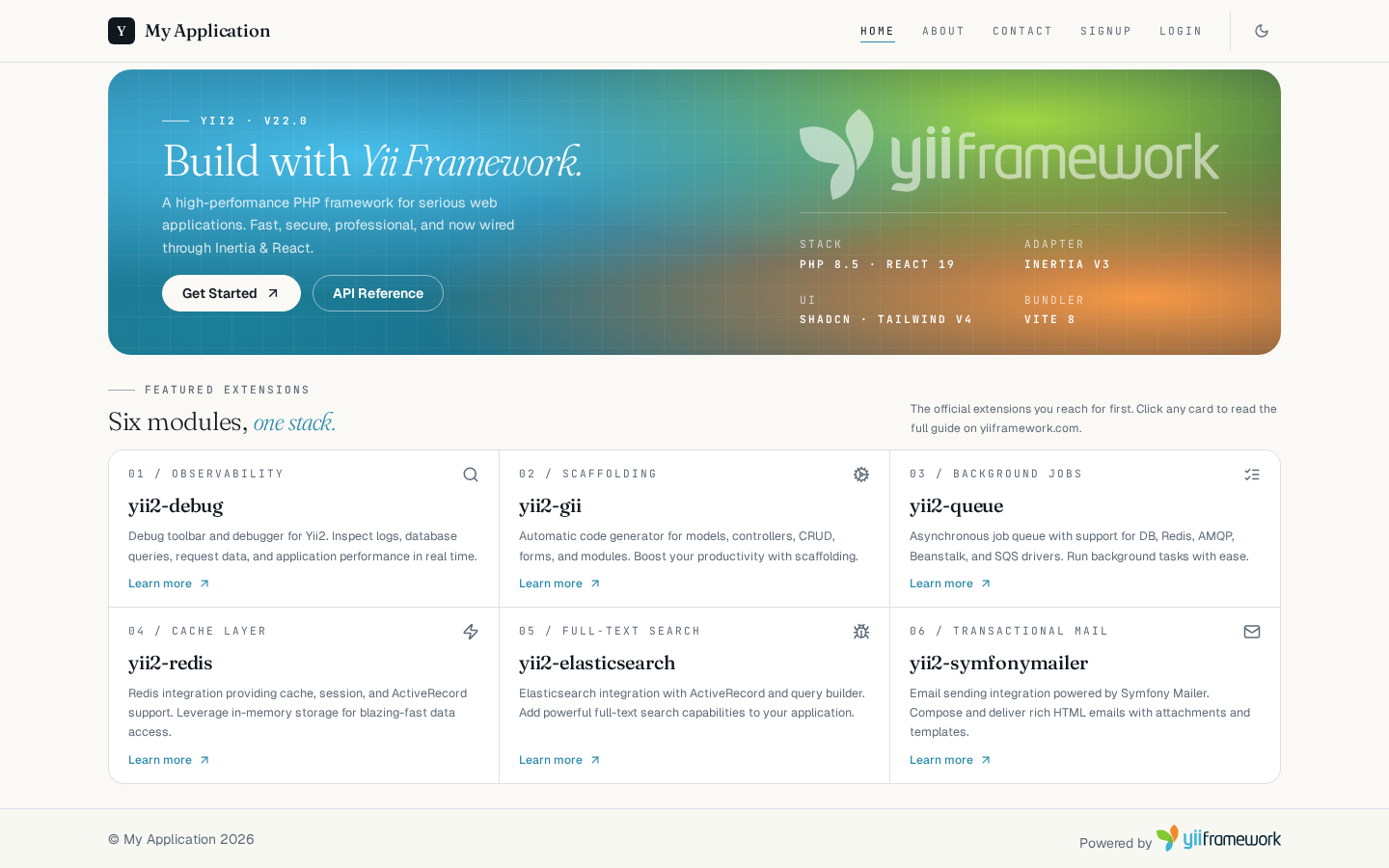 Inertia.js + React 19 Application Template