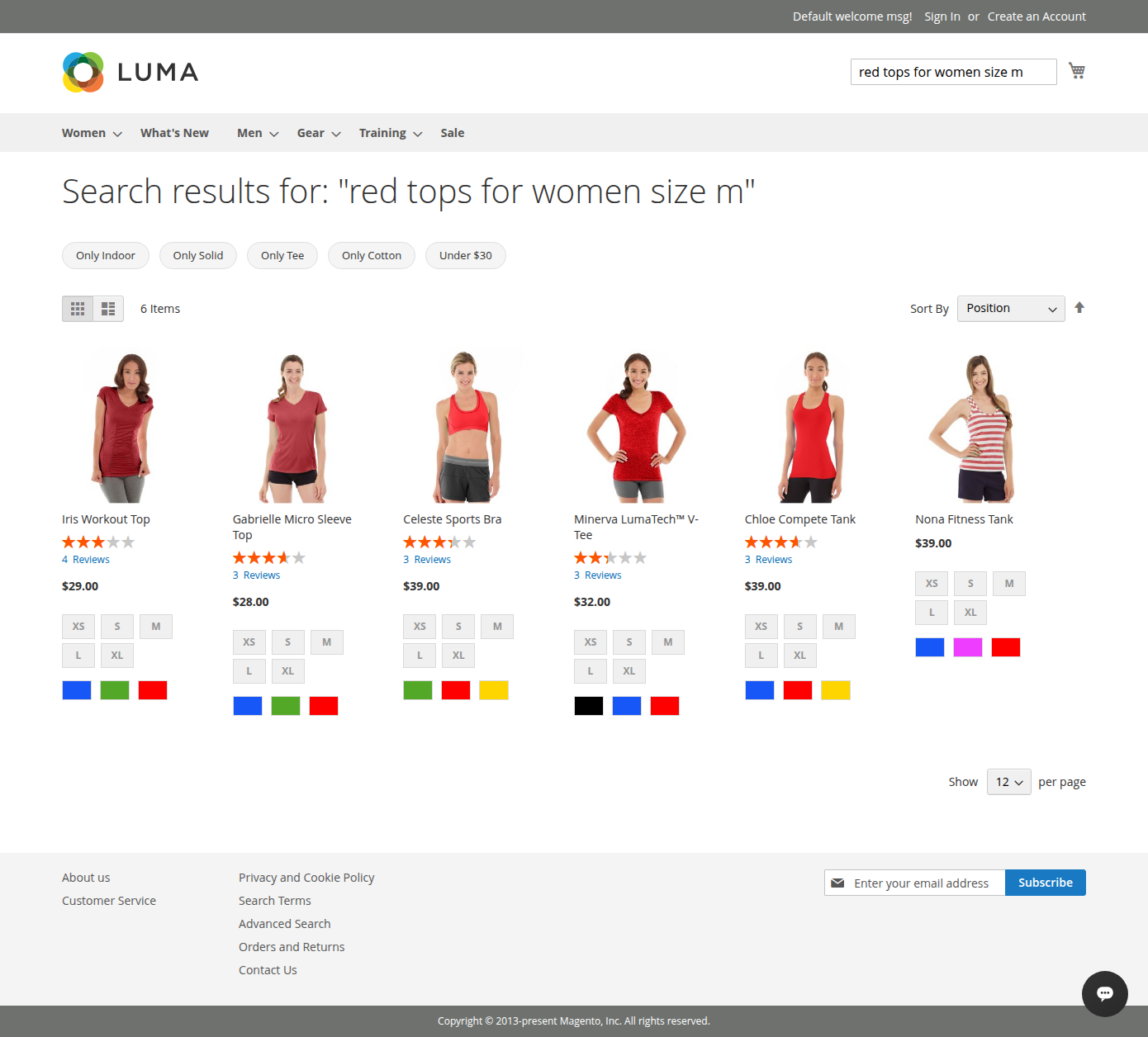 AI mode — a dedicated page with AI suggestions above the results